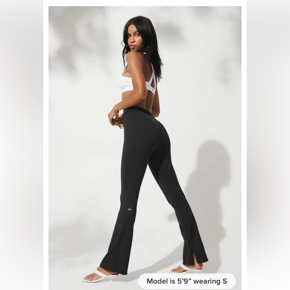 ALO HIGH WAIST ZIP IT FLARE YOGA PANT